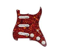 Guitar Pickups SSS Single Coil Guitar Pickups Loaded Prewired Pickguard Ainico 5 Pickups Guitar Parts Replace (Color : Crimson 3)