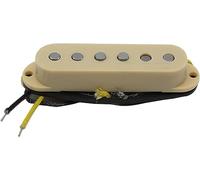 Guitar Pickups, Vintage Alnico 5 Staggered Single Coil Pickup Bright Sound For Electric Guitar Guitar Pickups(Yellow Bridge)