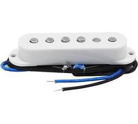 Guitar Pickups, Vintage Alnico 5 Staggered Single Coil Pickup Bright Sound For Electric Guitar Guitar Pickups(White Middle)