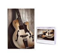 Guitar Pictures Puzzle for Adults 1000 Pieces, Wooden Jigsaw Puzzle from Photos, Challenging Puzzles Perfect for Game Nights, Home Decoration Puzzles Gift for Holiday Birthday