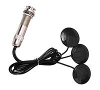 Guitar Piezo Contact Microphone 3 Transducer System for Acoustic 6.35mm (Black)
