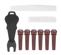 Guitar Pin Puller, Cocobolo Bridge Pins Cocobolo Wood Acoustic Guitar Pegs for Electric Basses for Electric Guitars(MX0230D)