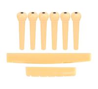 Guitar Pins Pegs, Good Wear Resistance Reliable Durable Acoustic Guitar Pins Guitar Bone Saddle Nut for Your Friends for Musicians