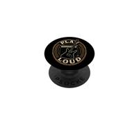 Guitar Play Loud Badge Guitarist Rock Music Player Gift PopSockets Adhesive PopGrip