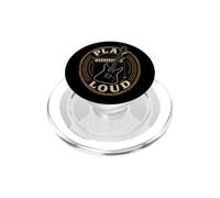 Guitar Play Loud Badge Guitarist Rock Music Player Gift PopSockets PopGrip for MagSafe