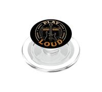 Guitar Play Loud Badge Guitarist Rock Music Player Gift PopSockets PopGrip for MagSafe