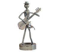 Guitar Player Collection Figurine - Decorative Table Sculpture,18x9x9cm inches Elegant Guitarist Model for Home, Office, Music Studio, Rock-Themed Parties, and Cafe Decoration