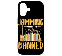 Guitar Player Librarian Jamming With The Banned Book Reading Case for iPhone 17