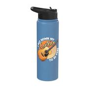 Guitar Player Put Down My Guitar to Be Here Acoustic Guitar Stainless Steel Insulated Water Bottle