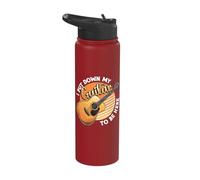 Guitar Player Put Down My Guitar to Be Here Acoustic Guitar Stainless Steel Insulated Water Bottle