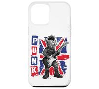 Guitar Playing Cat in Punk Outfit with Union Jack Case for iPhone 12 Pro Max
