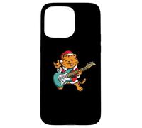 Guitar Playing Christmas Cat Musician Guitar Player Case for iPhone 15 Pro Max