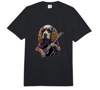 Guitar Playing Cocker Spaniel Comfort Colors Adult Heavyweight T-Shirt