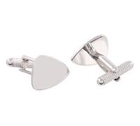 Guitar Plectrum Cufflinks - Musicians Plectrum Shirt Cufflinks Presented in Onyx Art Cufflink Box