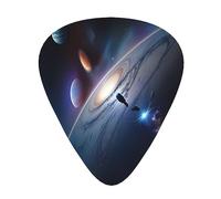 Guitar plectrums 12-pack Comfortable in the hand with smooth edges Three thicknesses to match A fascinating universe Picture
