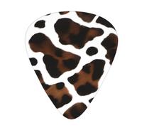 Guitar plectrums 12-pack Comfortable in the hand with smooth edges Three thicknesses to match Abstract Cow Skin Picture