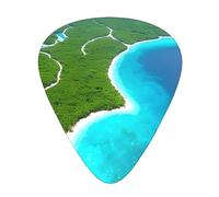 Guitar plectrums 12-pack Comfortable in the hand with smooth edges Three thicknesses to match An island in the ocean Picture
