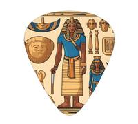 Guitar plectrums 12-pack Comfortable in the hand with smooth edges Three thicknesses to match Ancient Egypt Tribe Series Picture