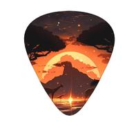 Guitar plectrums 12-pack Comfortable in the hand with smooth edges Three thicknesses to match Animals of the African Savannah Prints