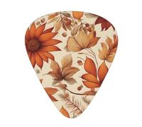 Guitar plectrums 12-pack Comfortable in the hand with smooth edges Three thicknesses to match Autumn Beautiful Floral Picture