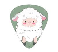 Guitar plectrums 12-pack Comfortable in the hand with smooth edges Three thicknesses to match beautiful lamb Prints