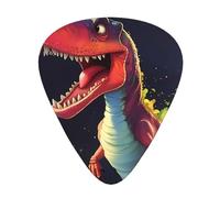 Guitar plectrums 12-pack Comfortable in the hand with smooth edges Three thicknesses to match big-mouthed dinosaur Prints