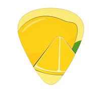Guitar plectrums 12-pack Comfortable in the hand with smooth edges Three thicknesses to match cartoon lemon Prints