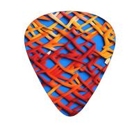 Guitar plectrums 12-pack Comfortable in the hand with smooth edges Three thicknesses to match Coloured Twill Lattice Picture