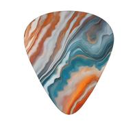Guitar plectrums 12-pack Comfortable in the hand with smooth edges Three thicknesses to match colourful marble Picture
