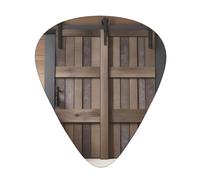 Guitar plectrums 12-pack Comfortable in the hand with smooth edges Three thicknesses to match Country Barn Wood Door Picture