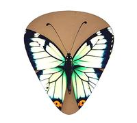 Guitar plectrums 12-pack Comfortable in the hand with smooth edges Three thicknesses to match Cute little butterfly Prints
