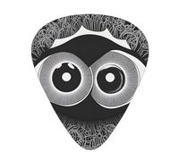 Guitar plectrums 12-pack Comfortable in the hand with smooth edges Three thicknesses to match Evil eyes Picture