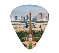 Guitar plectrums 12-pack Comfortable in the hand with smooth edges Three thicknesses to match French Paris Tour Eiffel Tower Picture