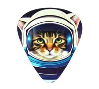 Guitar plectrums 12-pack Comfortable in the hand with smooth edges Three thicknesses to match Fun cat Astronaut Prints