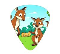 Guitar plectrums 12-pack Comfortable in the hand with smooth edges Three thicknesses to match Funny Cartoon Kangaroo Zoo Prints