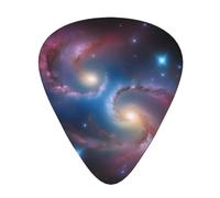 Guitar plectrums 12-pack Comfortable in the hand with smooth edges Three thicknesses to match Galaxy in The Universe Prints