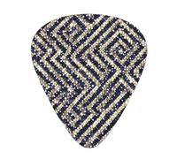 Guitar plectrums 12-pack Comfortable in the hand with smooth edges Three thicknesses to match Glitter Abstract Diamond Crystal Pattern Prints