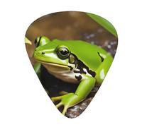 Guitar plectrums 12-pack Comfortable in the hand with smooth edges Three thicknesses to match Green Frog Picture