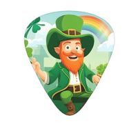 Guitar plectrums 12-pack Comfortable in the hand with smooth edges Three thicknesses to match Happy green old man Picture