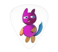 Guitar plectrums 12-pack Comfortable in the hand with smooth edges Three thicknesses to match Happy 3D kitten Prints