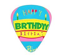 Guitar plectrums 12-pack Comfortable in the hand with smooth edges Three thicknesses to match Happy Birthday Balloon Prints