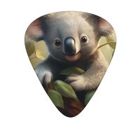 Guitar plectrums 12-pack Comfortable in the hand with smooth edges Three thicknesses to match lovely Koala Picture