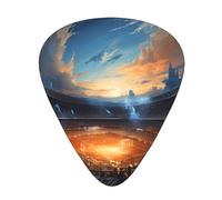 Guitar plectrums 12-pack Comfortable in the hand with smooth edges Three thicknesses to match Major soccer matches Prints