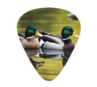 Guitar plectrums 12-pack Comfortable in the hand with smooth edges Three thicknesses to match Mallard Ducks Prints