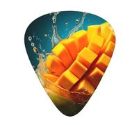 Guitar plectrums 12-pack Comfortable in the hand with smooth edges Three thicknesses to match Mango Picture