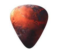 Guitar plectrums 12-pack Comfortable in the hand with smooth edges Three thicknesses to match mars planet Picture