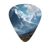 Guitar plectrums 12-pack Comfortable in the hand with smooth edges Three thicknesses to match Mountains Picture