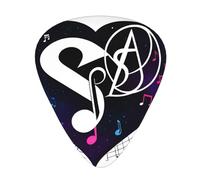 Guitar plectrums 12-pack Comfortable in the hand with smooth edges Three thicknesses to match Musical Symbol of Love Picture