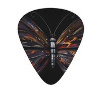 Guitar plectrums 12-pack Comfortable in the hand with smooth edges Three thicknesses to match Mystery Butterfly Prints