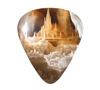 Guitar plectrums 12-pack Comfortable in the hand with smooth edges Three thicknesses to match Natural grain of the Castle Salt Mine Picture
